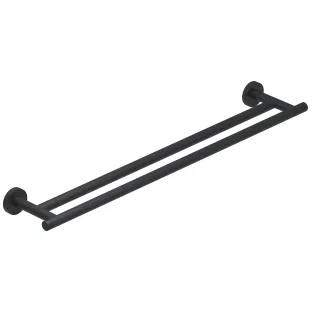 IVY - Wall towel rack 60cm double - Matt black PED