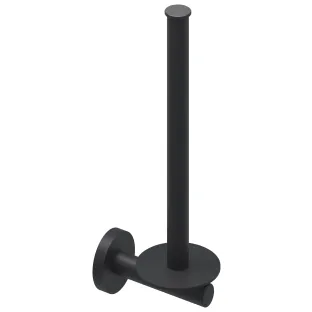 IVY - Wall-mounted reserve roll holder - 2 rolls - Matt black PED