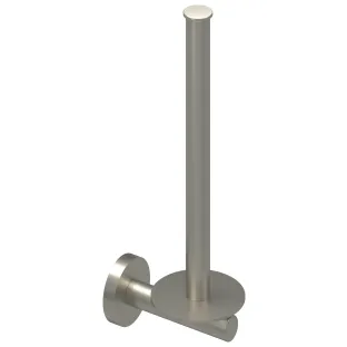 IVY - Wall-mounted reserve roll holder - 2 rolls - Brushed nickel PVD