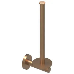 IVY - Wall-mounted reserve roll holder - 2 rolls - Brushed matt copper PVD