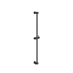 IVY - Slide bar - 80cm - with integrated water outlet - Black chrome PVD