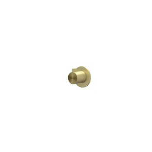 IVY Tribe - Finishing part flow-through built-in stop valve symmetry round rosette - RVS316 brushed matt gold PVD