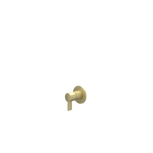 IVY Pact - Finishing part built-in shower mix tap tap single lever round rosette - Brushed matt gold PVD