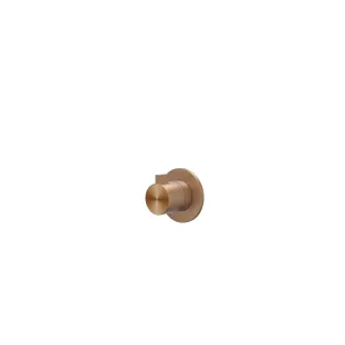 IVY Tribe - Finishing part built-in stop valve symmetry round rosette - RVS316 brushed matt copper PVD