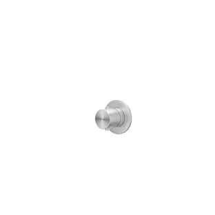 IVY Concord - Finishing part built-in thermostat symmetry round rosette - brushed stainless steel 316