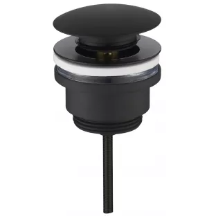 Drain plug stop & go - Matt black - Lockable