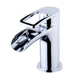 Alegra waterfall Built-in washbasin tap - With click waste - chrome