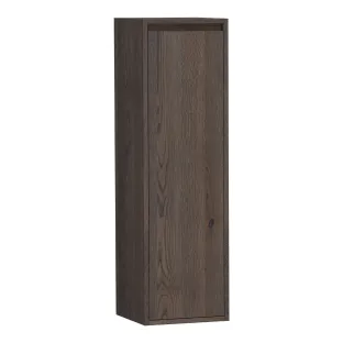 Brauer Adore half-high cabinet - 120x35x35 cm - 1 door right-turning - handleless - continuous slats - Solid natural oak