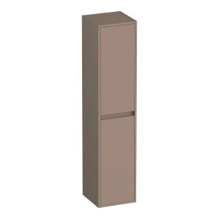 Brauer Adore high cabinet - 160x35x35 cm - 2 doors left or right turning - handleless - MDF lacquered - Mocha