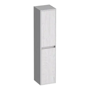 Brauer Adore hoge kast - 160x35x35 cm - 2 deuren links- of rechtsdraaiend - greeploos - MFC - Forest Seashell