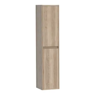 Brauer Adore hoge kast - 160x35x35 cm - 2 deuren links- of rechtsdraaiend - greeploos - MFC - Sunlit