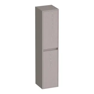 Brauer Adore hoge kast - 160x35x35 cm - 2 deuren links- of rechtsdraaiend - greeploos - MFC - Timber Greige
