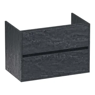 Brauer Adore wastafelonderkast - 80x46x55 cm - 2 laden greeploos - softclose - 1 sifonuitsparing - MFC - Damascus