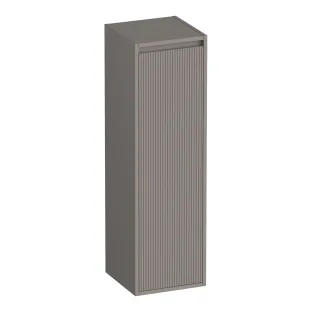 Brauer Adore Wavy half-high cabinet - 120x35x35 cm - 1 door left-turning - handleless - MDF lacquered - Taupe