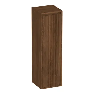 Brauer Adore Wavy half-high cabinet - 120x35x35 cm - 1 door right-turning - handleless - MFC - Forest Cacao