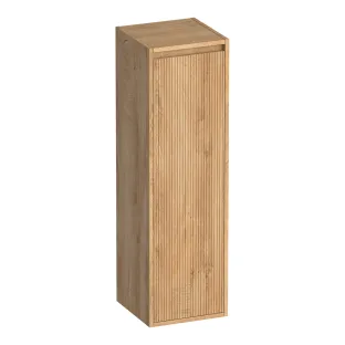 Brauer Adore Wavy half-high cabinet - 120x35x35 cm - 1 door right-turning - handleless - MFC - Forest Tan