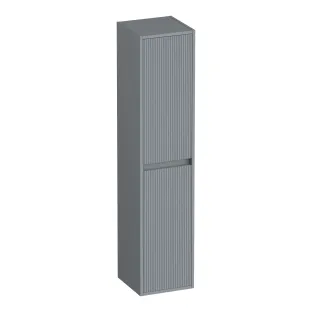 Brauer Adore Wavy high cabinet - 160x35x35 cm - 2 doors left or right turning - handleless - MDF lacquered - Gray