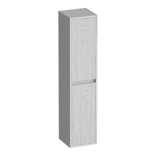 Brauer Adore Wavy tall cabinet - 160x35x35 cm - 2 doors left or right turning - handleless - MFC - Forest Seashell