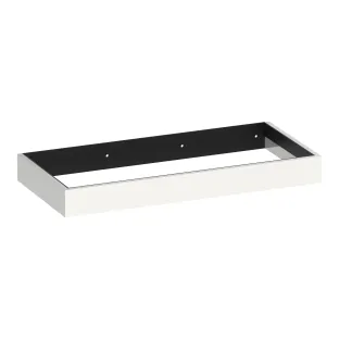 Brauer Amaze washbasin cabinet with integrated mounting bracket - 100x46x10 cm - MDF lacquered - Gloss white
