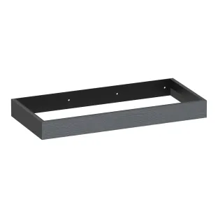 Brauer Amaze washbasin cabinet with integrated mounting bracket - 100x46x10 cm - MFC - Timber Grey