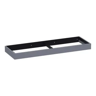 Brauer Amaze wastafelonderkast met geintegreerde ophangbeugel - 140x46x10 cm - MDF gelakt - Mat Grijs