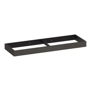 Brauer Amaze washbasin cabinet with integrated mounting bracket - 140x46x10 cm - MFC - Timber Anthracite