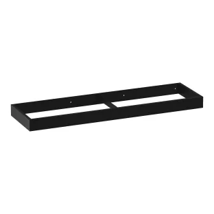 Brauer Amaze washbasin cabinet with integrated mounting bracket - 160x46x10 cm - MDF lacquered - Matt Black