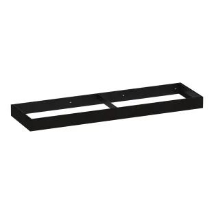 Brauer Amaze washbasin cabinet with integrated mounting bracket - 160x46x10 cm - MFC - Timber Black