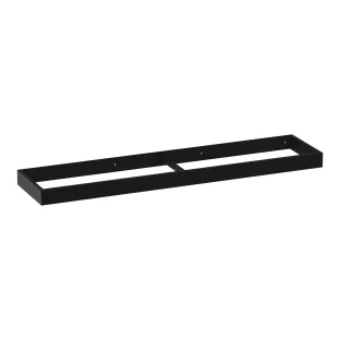 Brauer Amaze washbasin cabinet with integrated mounting bracket - 200x46x10 cm - MDF lacquered - Matt Black