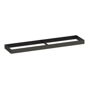 Brauer Amaze wastafelonderkast met geintegreerde ophangbeugel - 200x46x10 cm - MFC - Timber Anthracite
