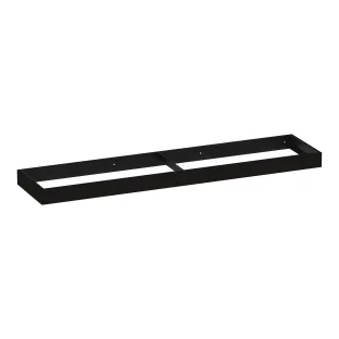 Brauer Amaze washbasin cabinet with integrated mounting bracket - 200x46x10 cm - MFC - Timber Black