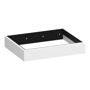 Brauer Amaze washbasin cabinet with integrated mounting bracket - 60x46x10 cm - MDF lacquered - Matt White