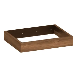 Brauer Amaze wastafelonderkast met geintegreerde ophangbeugel - 60x46x10 cm - MFC - Forest Cacao