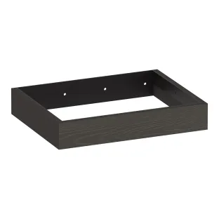 Brauer Amaze wastafelonderkast met geintegreerde ophangbeugel - 60x46x10 cm - MFC - Timber Anthracite
