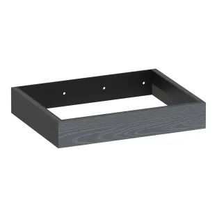 Brauer Amaze wastafelonderkast met geintegreerde ophangbeugel - 60x46x10 cm - MFC - Timber Grey