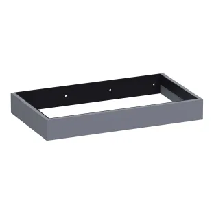 Brauer Amaze wastafelonderkast met geintegreerde ophangbeugel - 80x46x10 cm - MDF gelakt - Mat Grijs