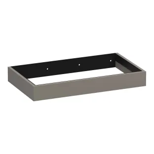 Brauer Amaze washbasin cabinet with integrated mounting bracket - 80x46x10 cm - MDF lacquered - Matt Taupe
