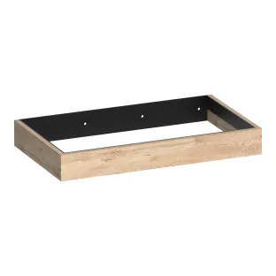 Brauer Amaze wastafelonderkast met geintegreerde ophangbeugel - 80x46x10 cm - MFC - Forest Wheat