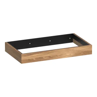 Brauer Amaze washbasin cabinet with integrated mounting bracket - 80x46x10 cm - MFC - Honey