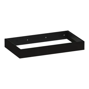Brauer Amaze washbasin cabinet with integrated mounting bracket - 80x46x10 cm - MFC - Timber Black