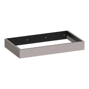 Brauer Amaze wastafelonderkast met geintegreerde ophangbeugel - 80x46x10 cm - MFC - Timber Greige