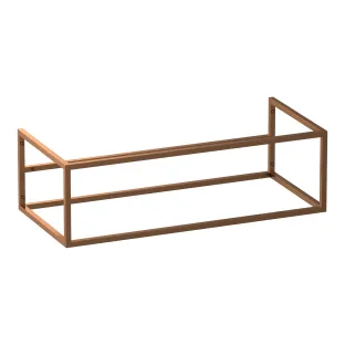 Brauer Believe base cabinet with storage compartment excl. base plate - 100x46x30 cm - RVS304 - Brushed copper