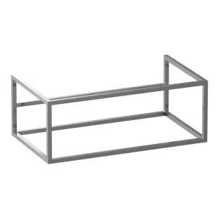 Brauer Believe base cabinet with storage compartment excl. base plate - 80x46x30 cm - RVS304 - Stainless steel colored