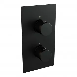 Brauer Black Edition 3-way built-in thermostat - with built-in part - matt black