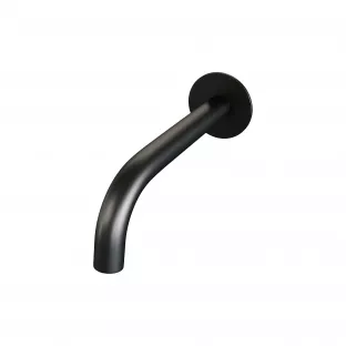 Brauer Black Edition Curved bath spout - 20 cm - Rosette - Matt black