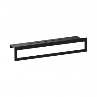 Brauer Black Edition Towel rack with shelf - matt black