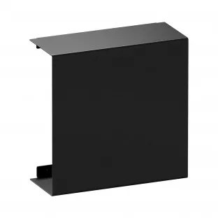 Brauer Black Edition surface-mounted niche with concealed storage space - matt black