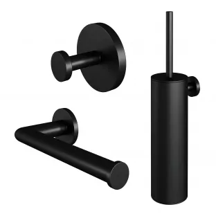 Brauer Black Edition toilet accessory set 3-in-1 - matt black