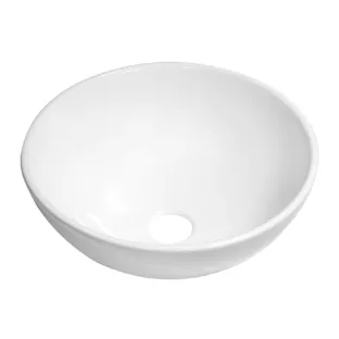 Brauer Bowl wash basin - ceramic - round - 28x12 cm - gloss white