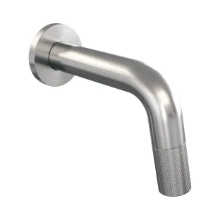 Brauer Brushed Carving built-in fountain tap, shortenable - brushed stainless steel PVD